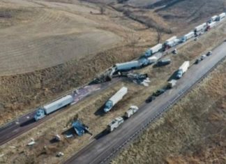 കനത്ത മഞ്ഞുവീഴ്ച; യുഎസിൽ നൂറിലധികം വാഹനങ്ങള് കൂട്ടിയിടിച്ച് അപകടം heavy snowfall-road accident