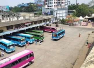 bus strike in thalassery route