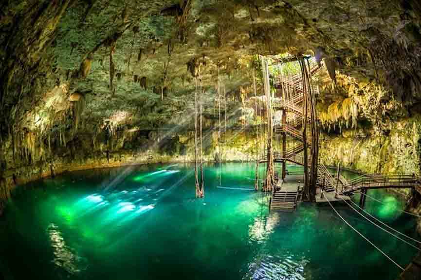 Natural Underground Spring in Mexico