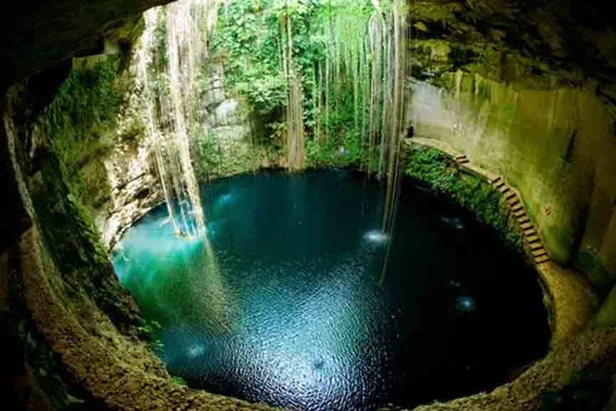 Cenote Natural Underground Spring in Mexico
