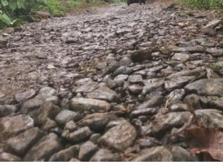 palakkayam-broken road