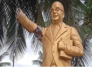 തമിഴ്നാട്ടില് അംബേദ്കര് പ്രതിമ തകര്ത്തു Ambedkar statue-smashed-Tamil Nadu