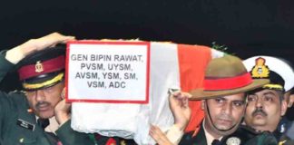 The-funeral-of-Bipin-Rawat-and-his-wife-today