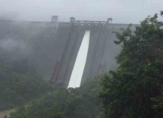 The shutters of the Idukki Dam were opened
