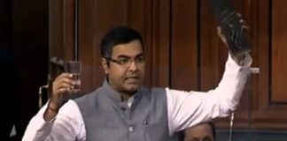 parvesh Verma with Liquor bottle