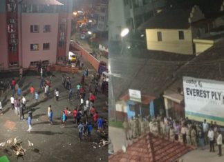 police attack-students