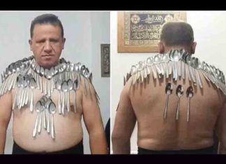 85 സ്പൂണുകൾ ശരീരത്തിൽ ബാലൻസ് ചെയ്ത് ഗിന്നസ് റെക്കോർഡ് സ്വന്തമാക്കി 50കാരൻ The 50-year-old holds the Guinness World Record for balancing 85 spoons in his body