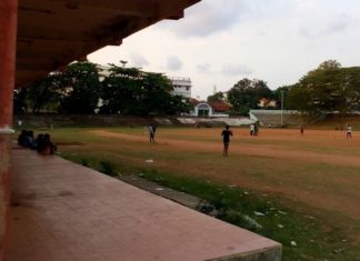 Building construction at the stadium; Widespread protest