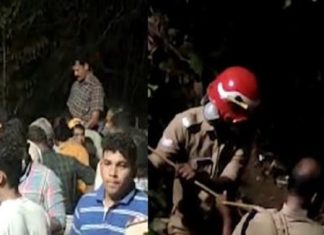 വാളറക്ക് സമീപം ടിപ്പർലോറി കൊക്കയിലേക്ക് മറിഞ്ഞു; രണ്ട് മരണം