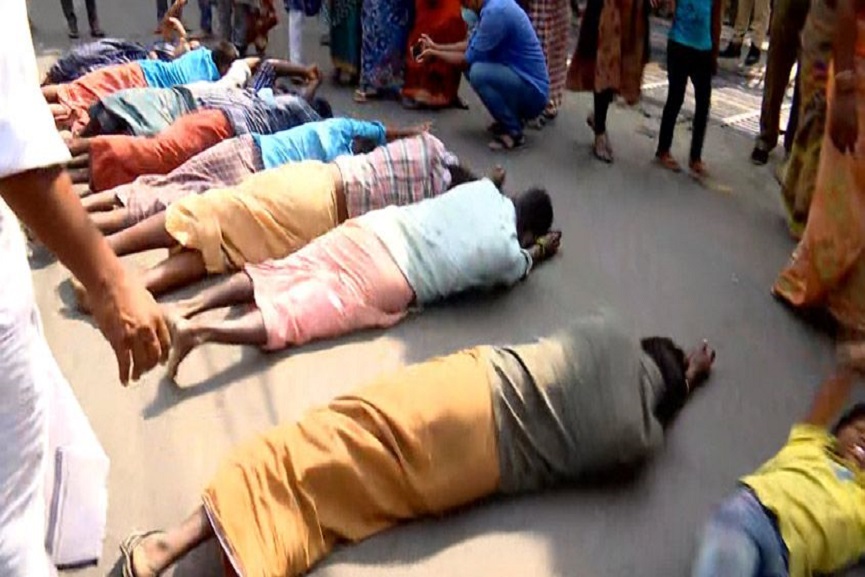 Muthalamada-Strike Ambedkar colony dalit families strike palakkad