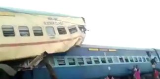 Train collapses