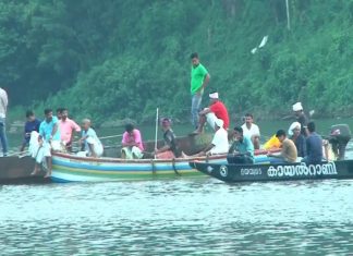 കീഴുപറമ്പ് ജലോൽസവം; നാല് തോണികൾ ചാലിയാറിൽ ഇറക്കി Kizhuparamba jalolsavam