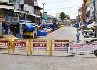 Complete lock down today in Tamil Nadu