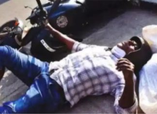 ബസിന്റെ അമിതവേഗത ചോദ്യം ചെയ്തു; ബൈക്ക് യാത്രക്കാരനെ ഇടിച്ചു തെറിപ്പിച്ചു kozhikkode bike acident