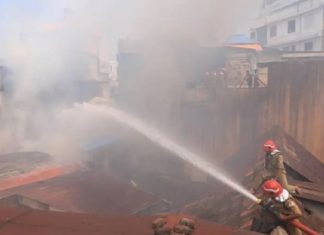 fire break out at trivandrum The minister said it was under control