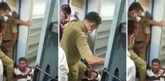 Police harassment on train; The man was identified