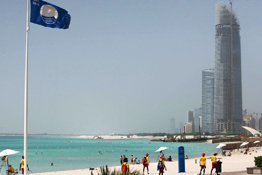 Blue Flag Badge For Seven Beaches In Abu Dhabi Blue Flag Badge For Seven Beaches In Abu Dhabi