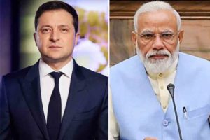 Ukraine president Volodymyr Zelenskyy talked with Narendra Modi