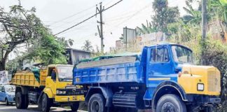 സ്കൂൾ സമയത്ത് ചീറിപ്പാഞ്ഞ് ലോറികൾ; നാട്ടുകാരുടെ നേതൃത്വത്തിൽ തടഞ്ഞു kannur locals blocked tipper lorries
