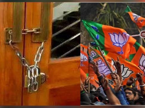 BJP workers protest in kasargod