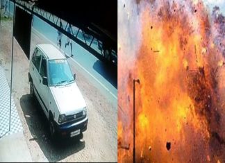 Bombe attack in Kannur