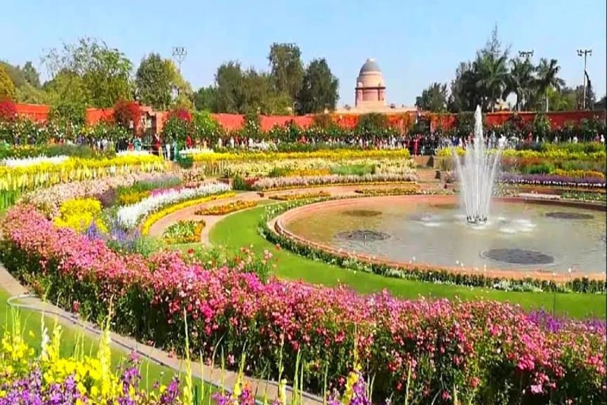 Mughal Garden Opens For Public From Today Mughal Garden Opens For Public From Today
