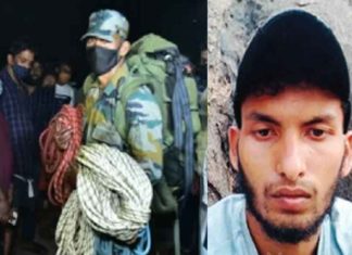 ജലപാനമില്ലാതെ മൂന്നാം ദിവസത്തിലേക്ക്; സുരക്ഷാസൈന്യം യുവാവിന് അരികിലെത്തി Young man trapped in cave at Palakkad