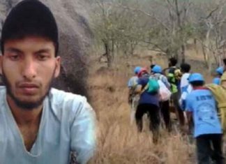 സേനാംഗങ്ങൾ യുവാവുമായി സംസാരിച്ചു; ഭക്ഷണവും വെള്ളവും ഉടനെ അരികിലെത്തും Young man trapped in canyon is safe