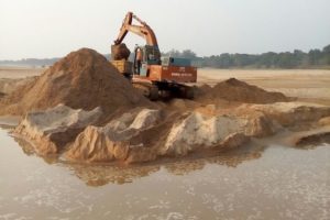 Illegal sand smuggling