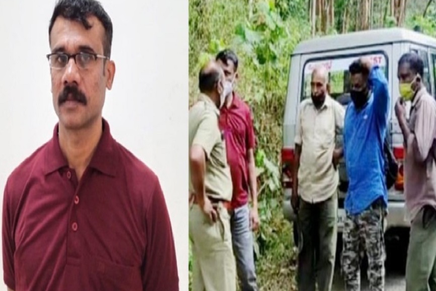 hunting case in wayanad Case of hunting with a gun; Tamil Nadu police officer surrenders
