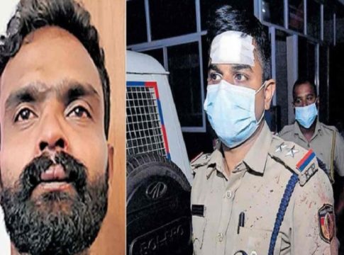 goonda attack against police in kasargod