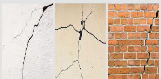 cracks had formed in nearby houses during the piling work of the railway overbridge