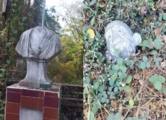 Gandhi Statue Demolished In Palakkad District