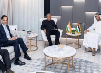 യുഎഇ മന്ത്രിയുമായി കൂടിക്കാഴ്ച നടത്തി മുഖ്യമന്ത്രി