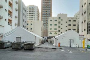 Sharjah KMCC prepares Iftar tent