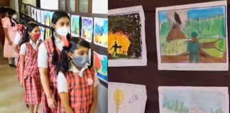 വരയിലൂടെ യുദ്ധത്തെ എതിർത്ത് കുന്നംകുളത്തെ വിദ്യാർഥികൾ Students of Kunnamkulam oppose the war through the art