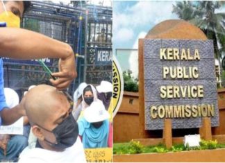 PSC employee shaves her head in front of the Secretariat