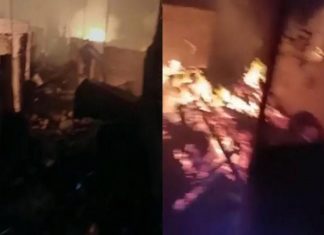 hut fire in Delhi