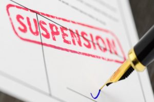 Suspension of teacher