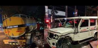 Police crash vehicle in Palarivattom