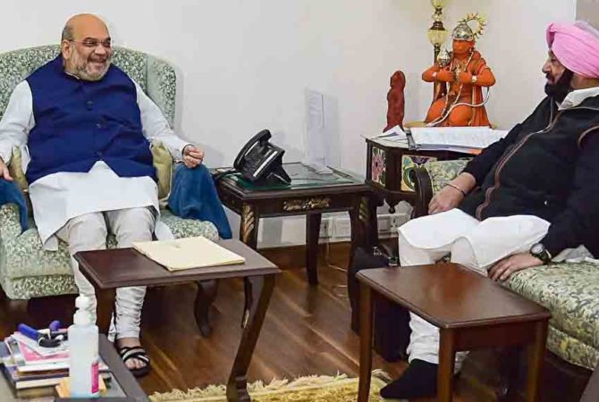 Punjab Assembly elections; Amarinder Singh meets Amit Shah