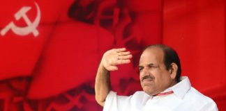 kodiyeri elected again state secratary cpm