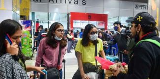 The students, including Gayathri, who was stranded in Hungary, left for India