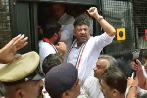 Protest in front of CM's residence; FIR filed against senior Congress leaders in Karnataka