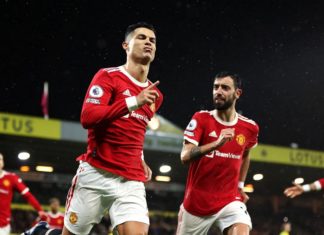 പ്രീമിയർ ലീഗ്; ഹാട്രിക് നേട്ടവുമായി റൊണാൾഡോ, യുണൈറ്റഡിന് ജയം manchester-ronaldo