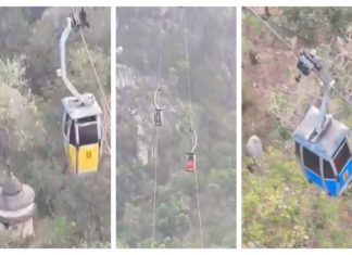 Cable car accident in Jharkhand