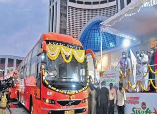 നിരത്തിൽ ഇറങ്ങിയതിന് പിന്നാലെ അപകടം; കെ സ്വിഫ്റ്റിന് 35000 രൂപയുടെ നഷ്ടം ksrtc k swift bus accident after the service began