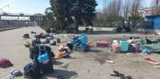 Rocket Attack At Ukraine Railway Station By Russia