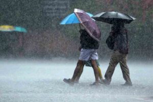 Heavy rains in the state today