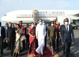 M Venkaiah Naidu At Gabon For Visit